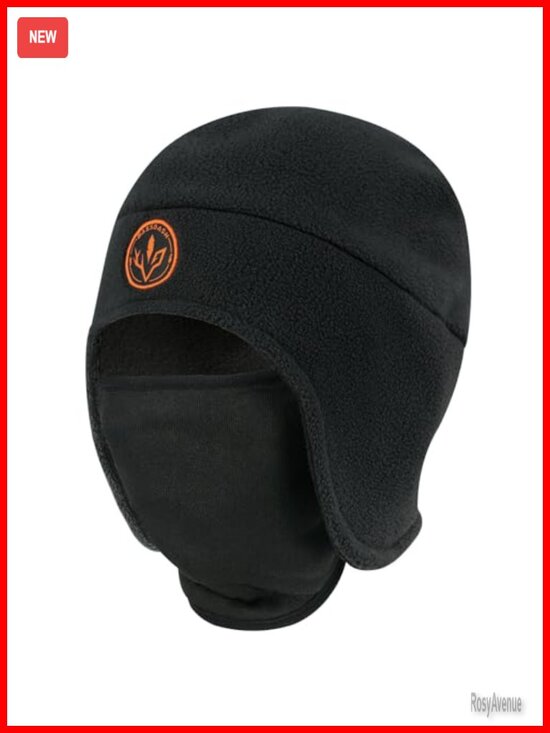 Soft Fleece 2-in-1 Hat with Mask Ear Flap main image 6